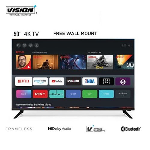 Vision Plus 50 Inches Frameless 4K Android