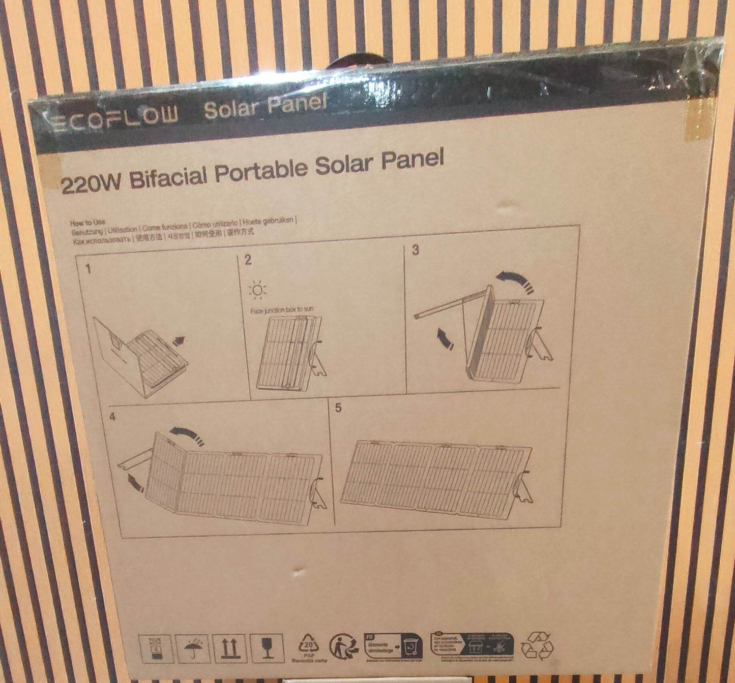 EcoFlow 220W Bifacial Portable Solar Panel