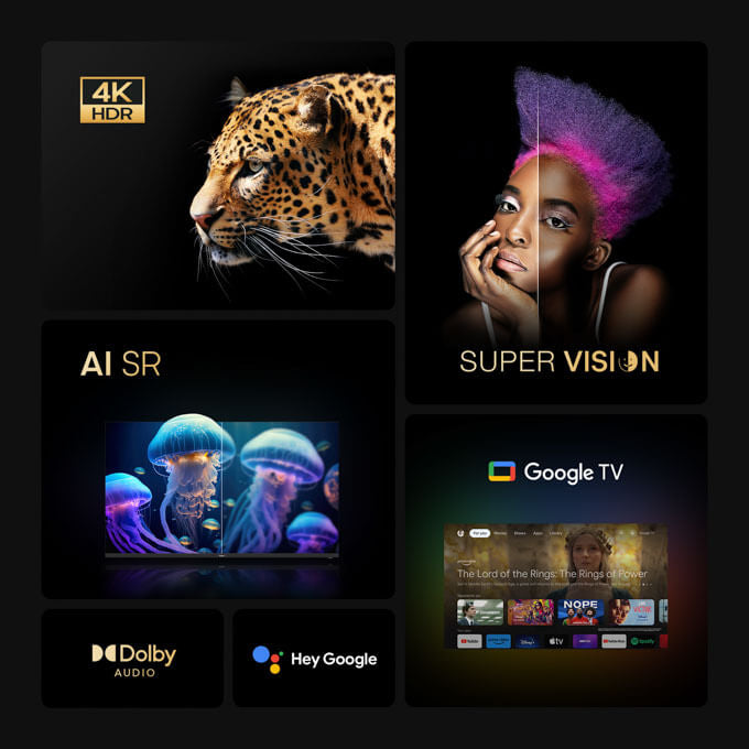 Syinix 50 inch Premium 4K UHD Google TV-50U61G