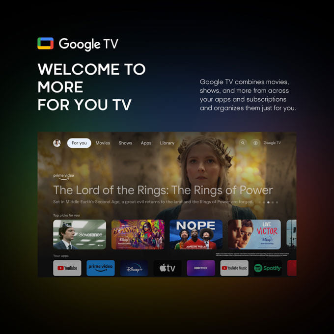 Syinix 50 inch Premium 4K UHD Google TV-50U61G