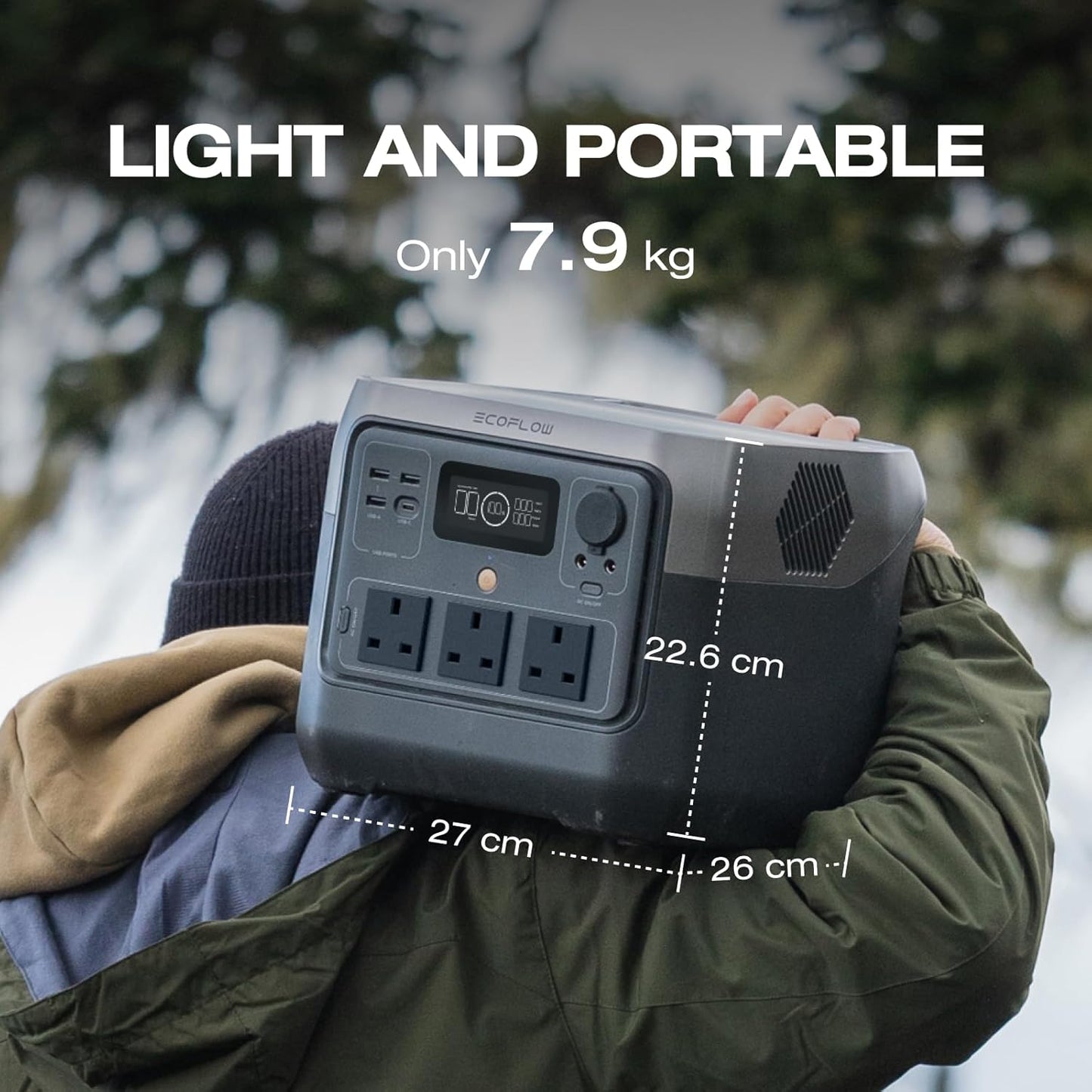 ECOFLOW Portable Power Station RIVER 2 Pro, 768Wh