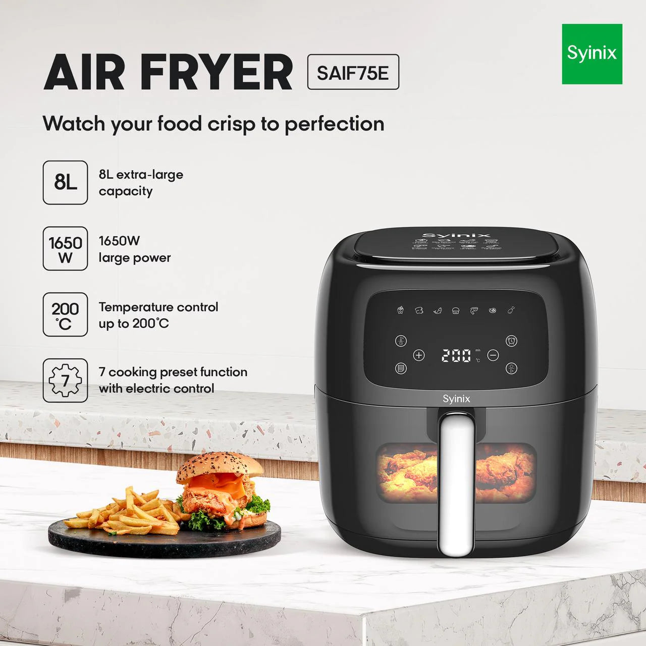 Syinix 8L Air Fryer