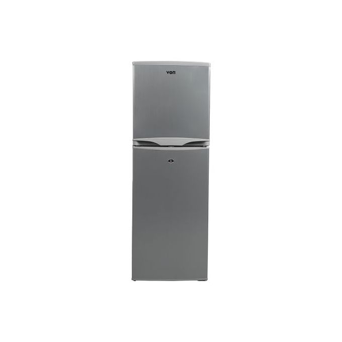 Von VART-22DHS Double Door Fridge 134L - Silver