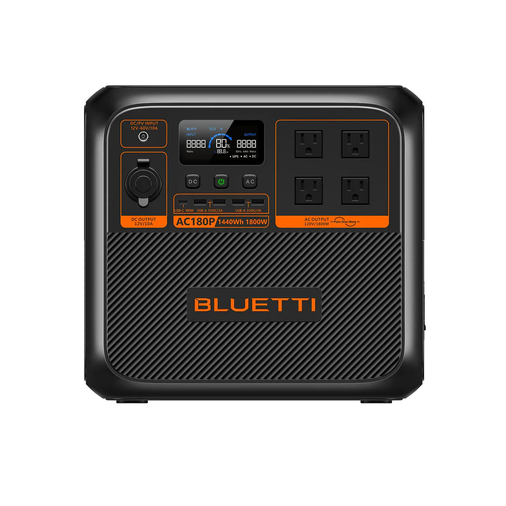 BLUETTI AC180P Portable Power Station | 1,800W 1440Wh
