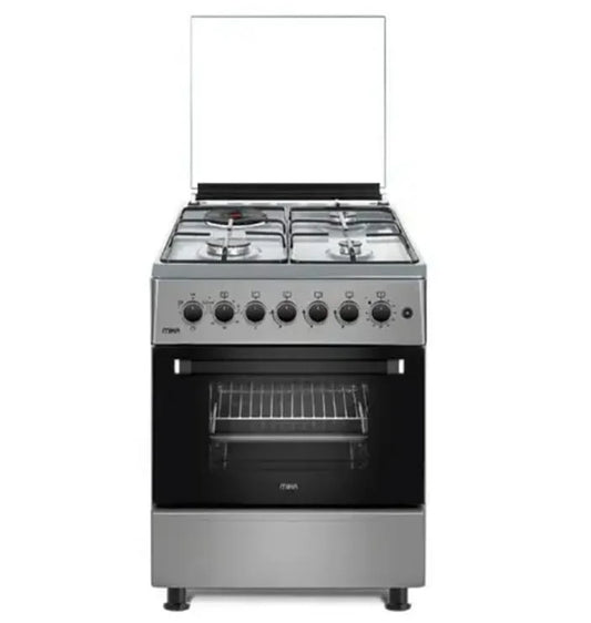MIKA Standing Cooker, 58cm x 58cm, Silver Body SLEM