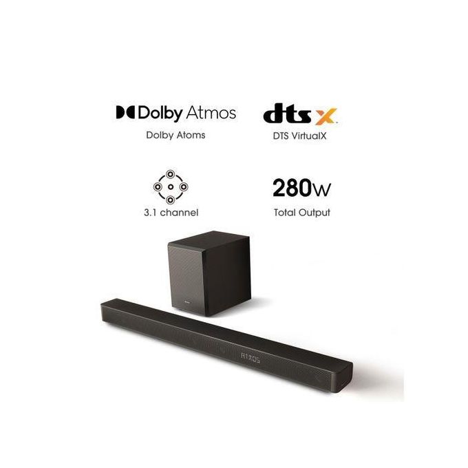 Hisense AX-3100G 3.1ch Dolby Atmos Home Cinema Soundbar - 280W BN