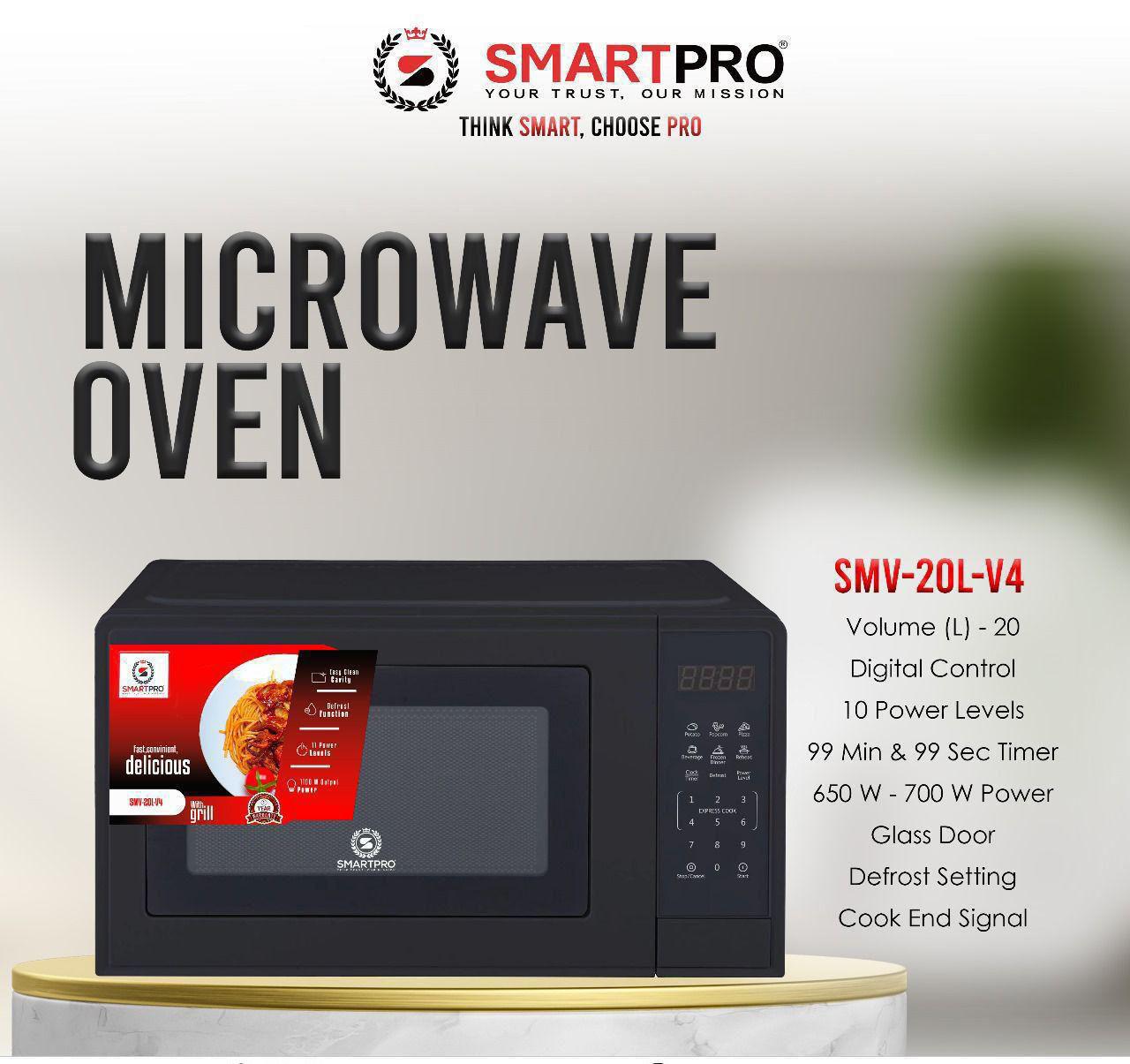 Smart Pro 20L Digital Microwave Oven