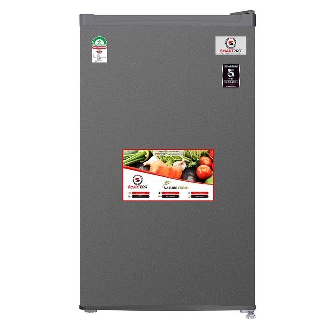 Smart Pro SFR-120S-I Single Door Refrigerator - 90 Litres - Silver