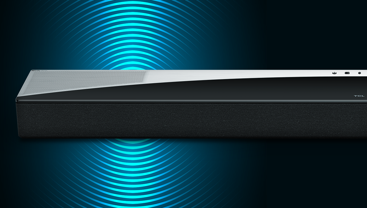 TCL Q75H 5.1.2 Channel Soundbar with Dolby Atmos, Ray Danz Technology, and Wireless Subwoofer