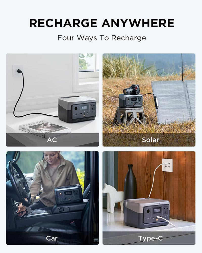 EcoFlow RIVER 2 – Portable Power Station 256Wh