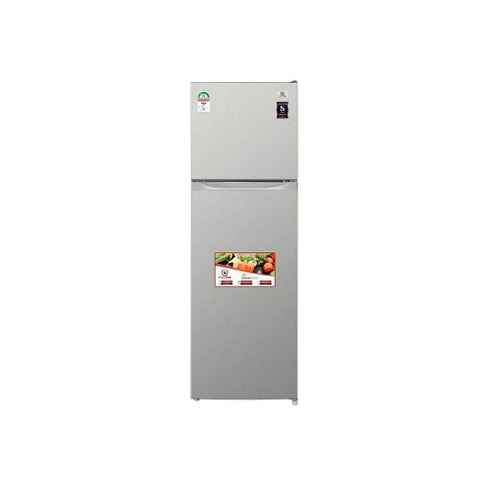 Smart Pro SFR-325-DT-I Double Door Refrigerator, 255L silver