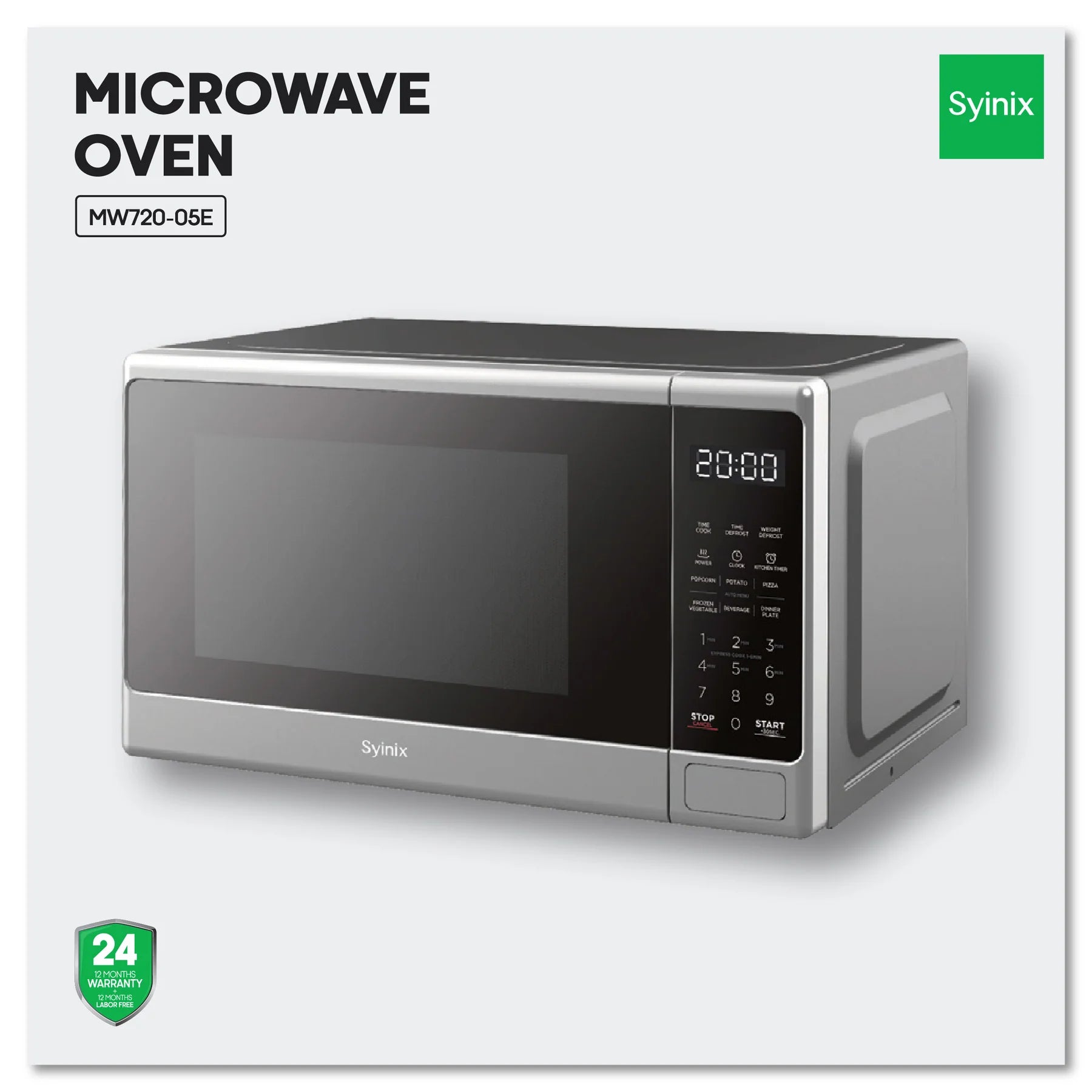 Syinix 20L Digital Microwave