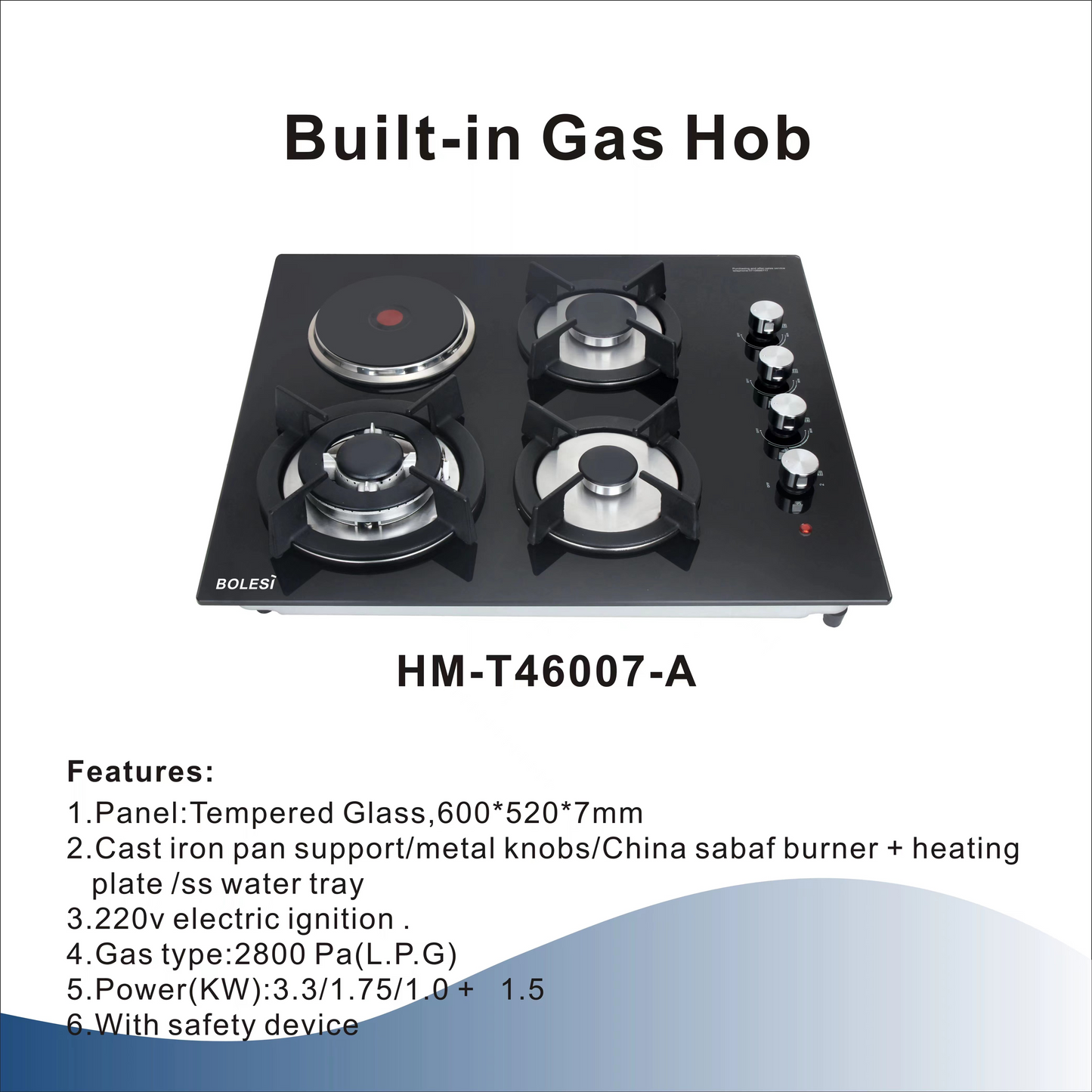 BOLESI 60x60 MOB 3G+1E HM-T46007-B