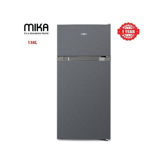 Mika 202L No Frost Double Door Top Mount Freezer Fridge MRNF202DS