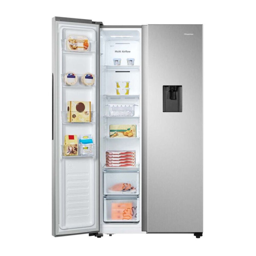 Hisense REF558DR Side by Side 541L Fridge Silver Color