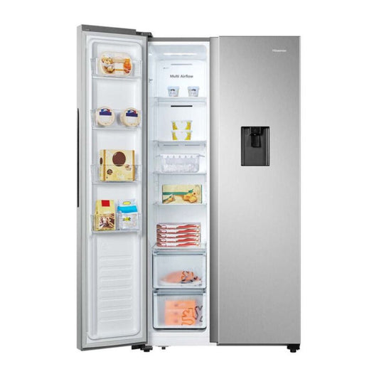 Hisense REF558DR Side by Side 541L Fridge Silver Color