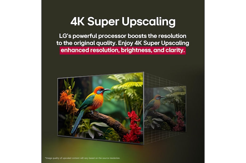 LG 55 inch UHD AI UA80 4K Smart TV HDR10 webOS25 2025